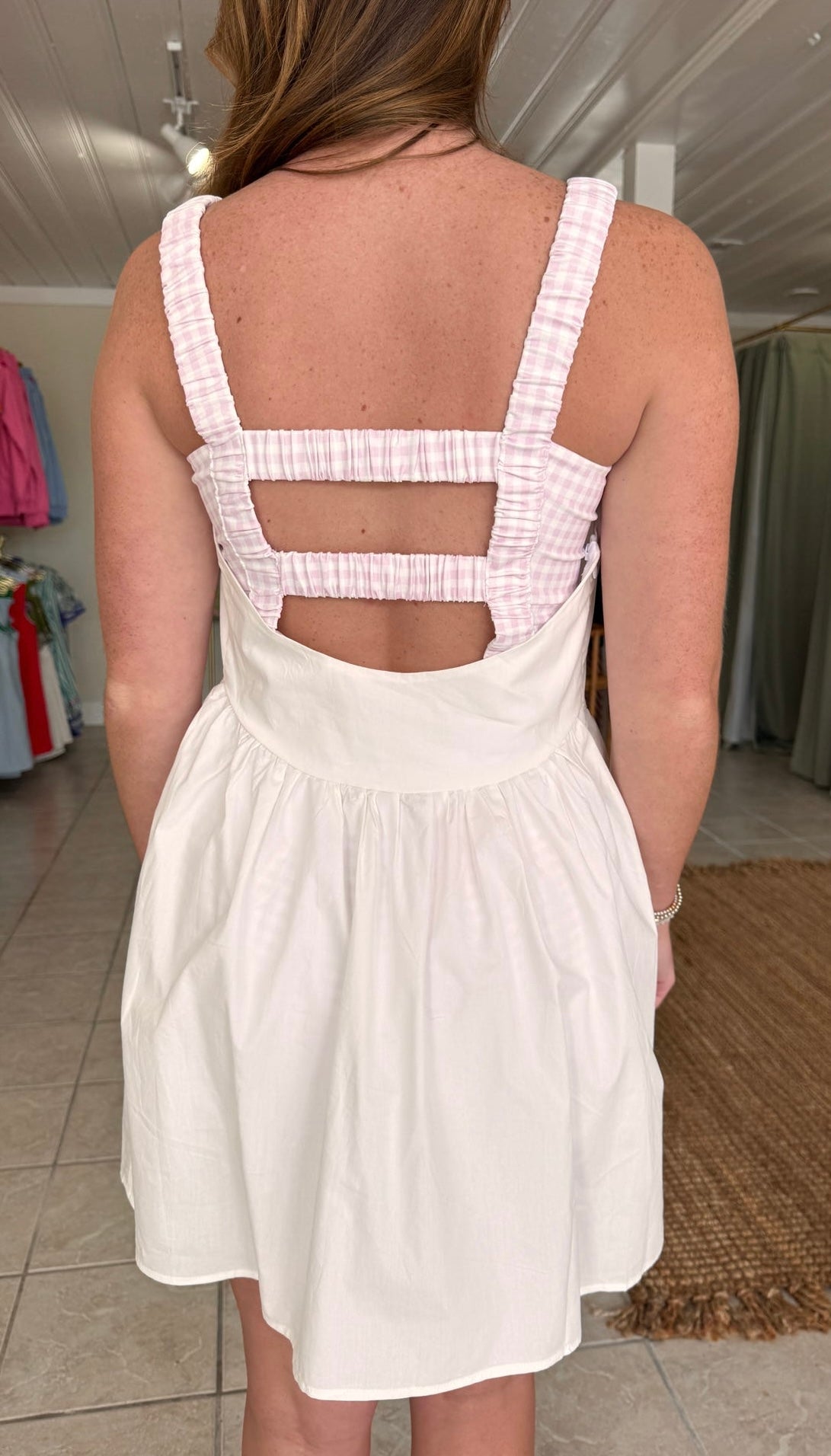 Two Piece Gingham Athletic Dress