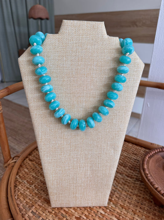 Multicolor Resin Beaded Necklace
