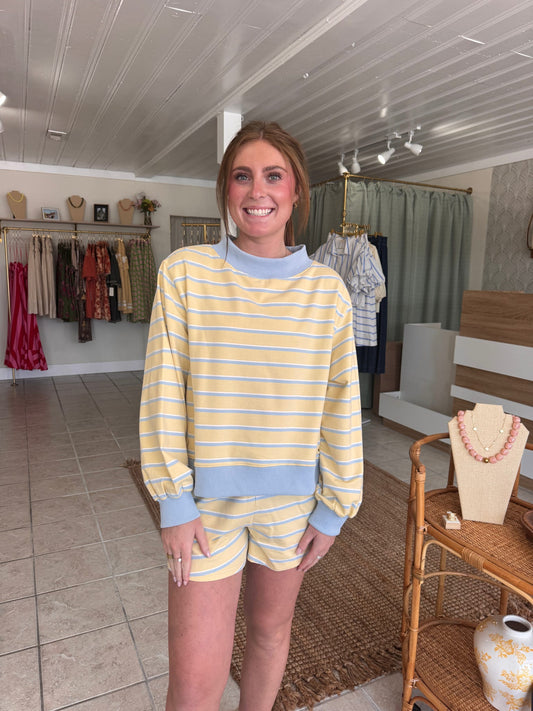 Mock Neck Lounge Set