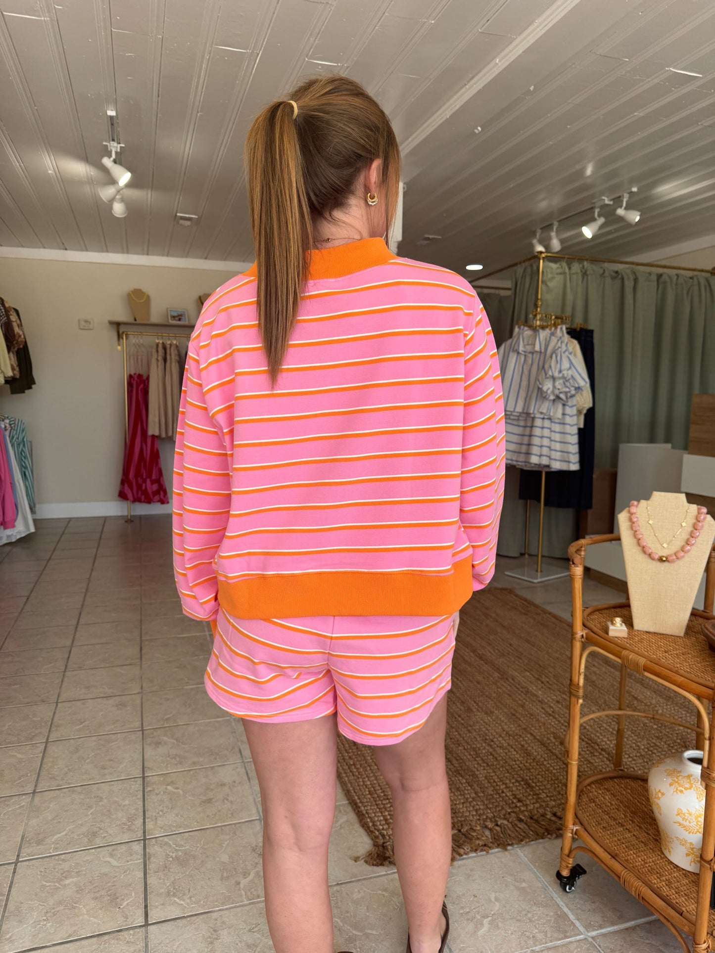Mock Neck Lounge Set