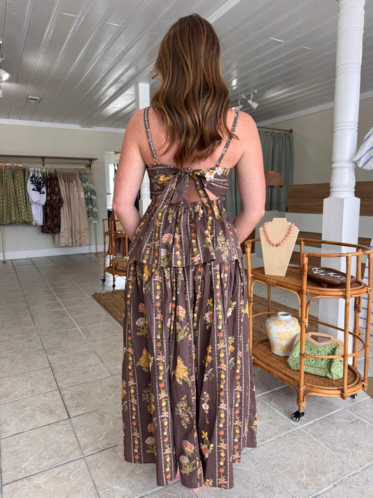 Floral Print Top and Skirt Set