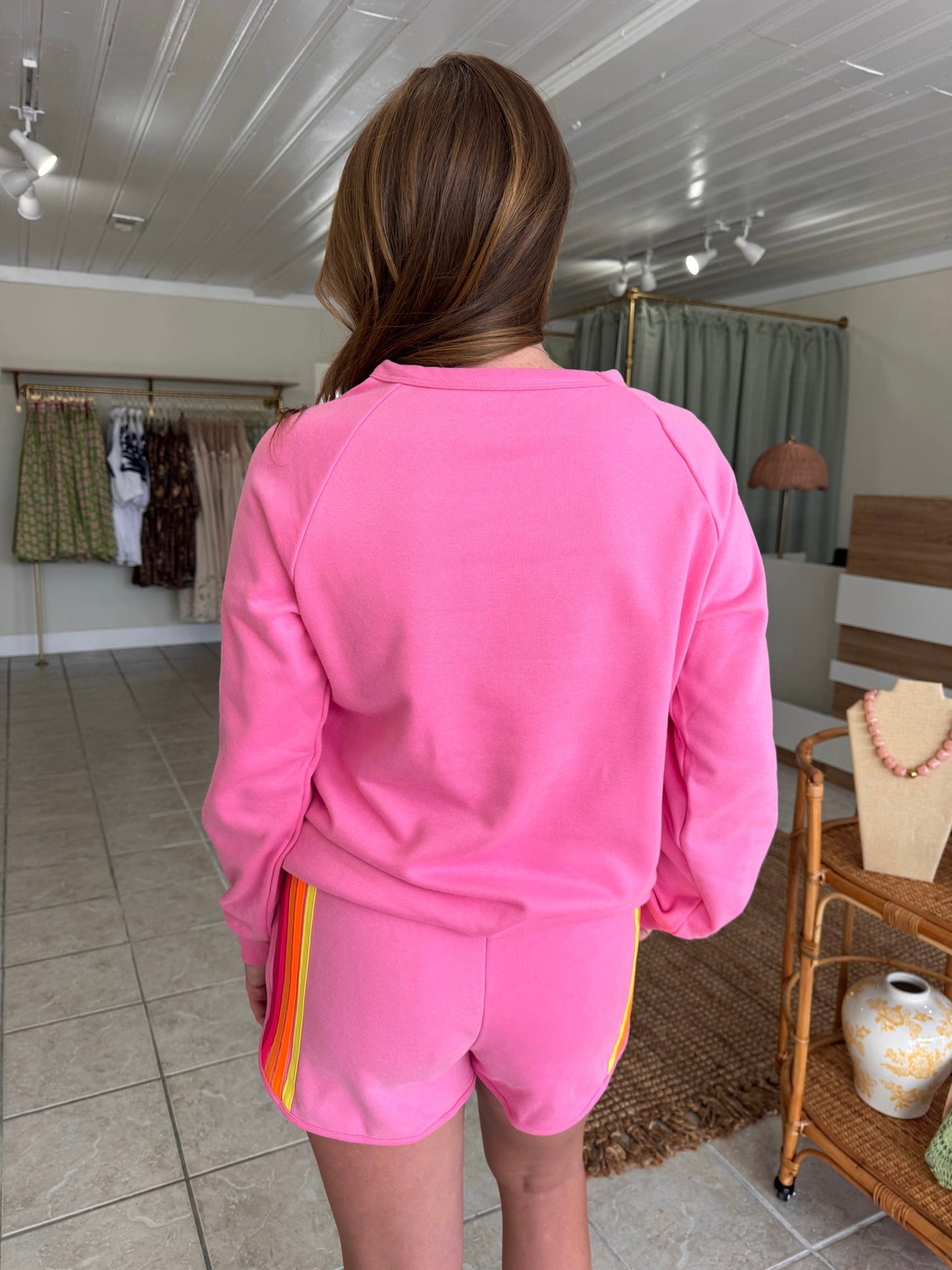 Color Contrast Long Sleeve Set