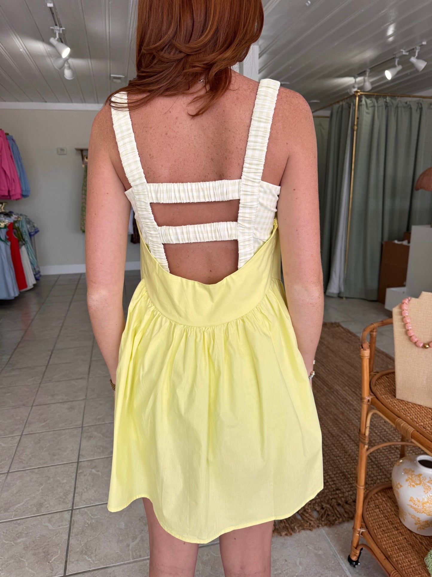 Two Piece Gingham Athletic Dress