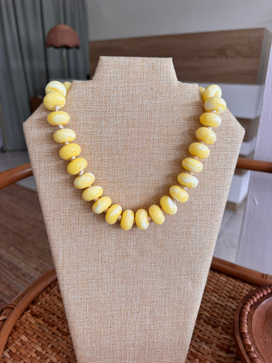 Multicolor Resin Beaded Necklace