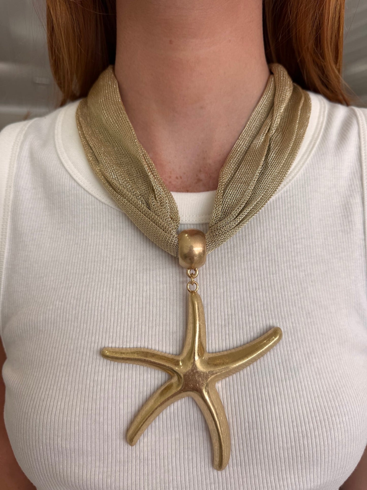 Starfish Mesh Necklace
