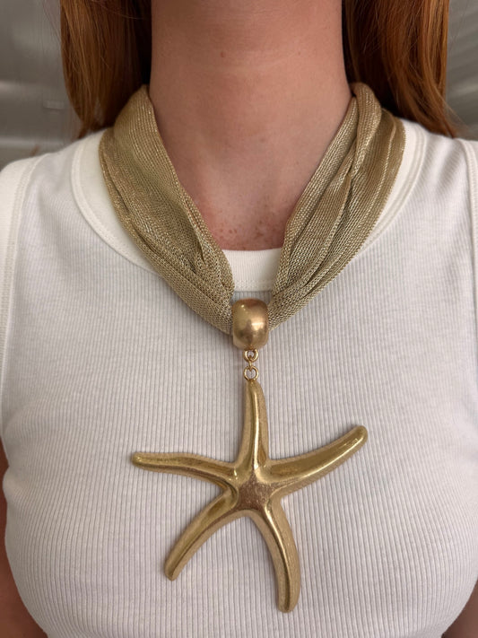 Starfish Mesh Necklace