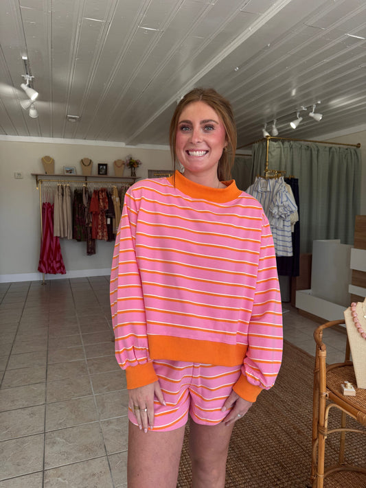Mock Neck Lounge Set