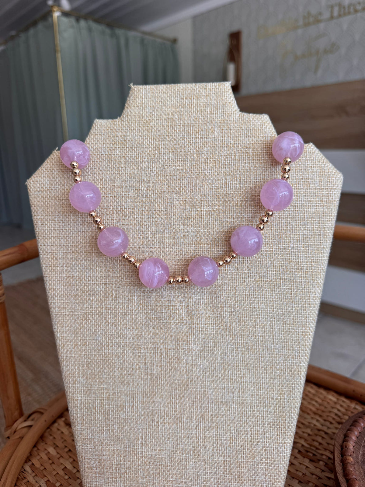 Marble & Ball Necklace