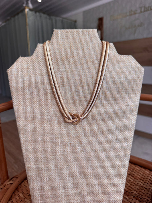 2-layered Cable Chain Choker
