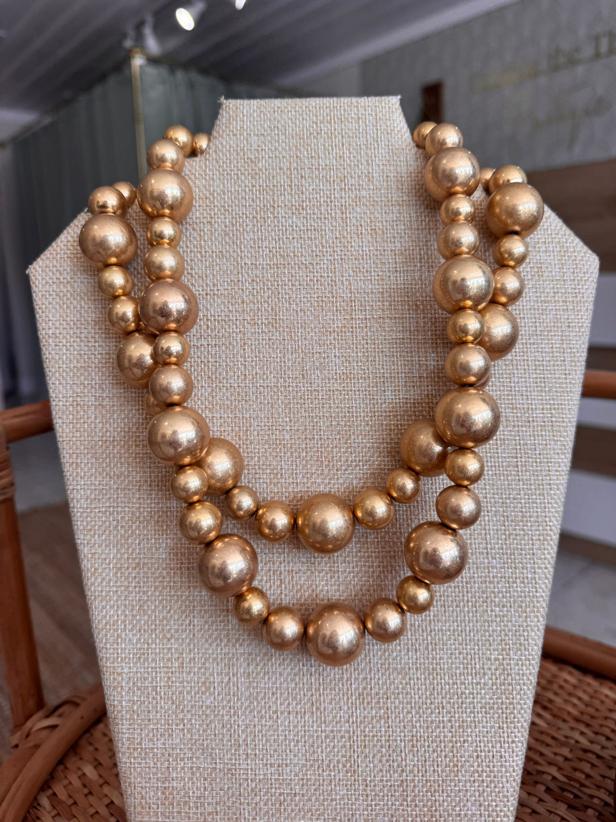 2-Layered Ball Necklace