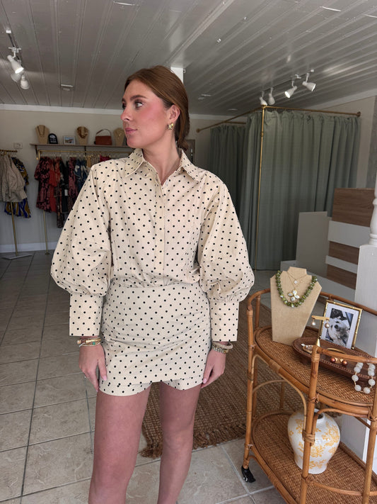 Polka Dot Skort Set