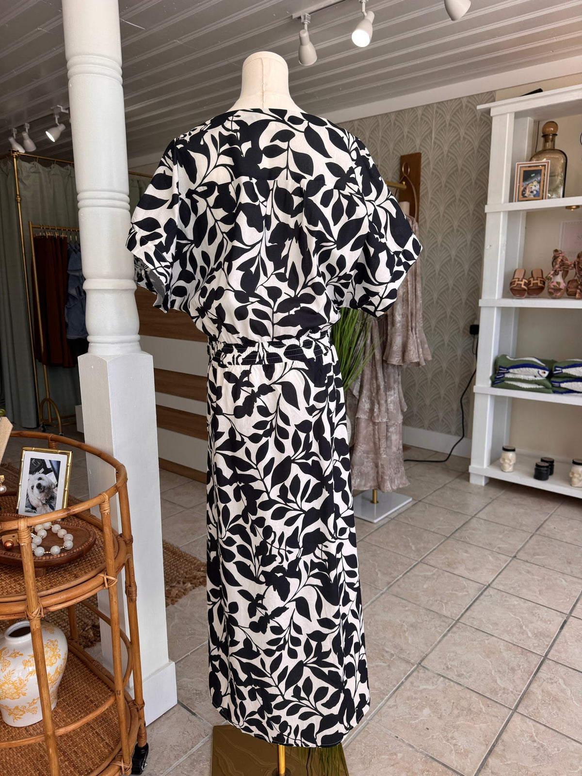 Floral Button Up Dress (Plus Size)
