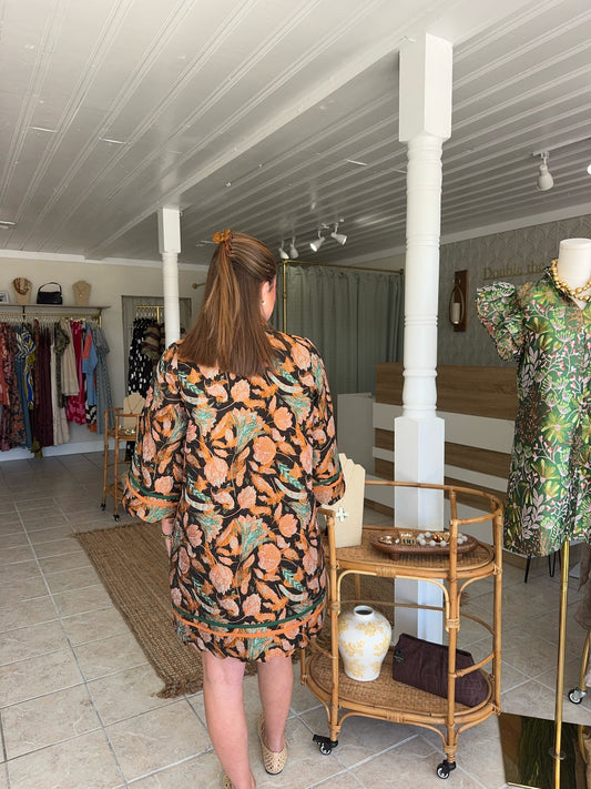 Floral Jacquard Dress